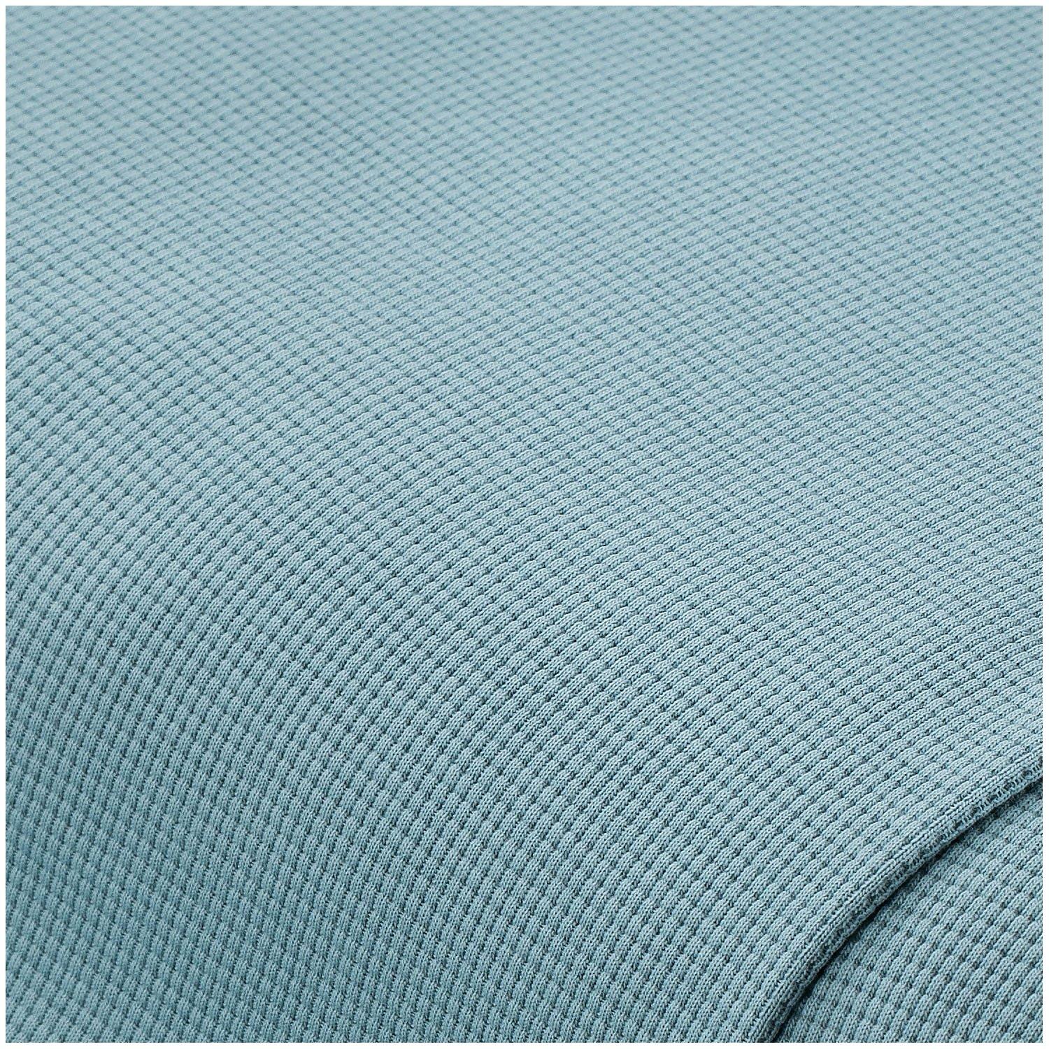 Baumwoll-Waffeljersey, hellblau