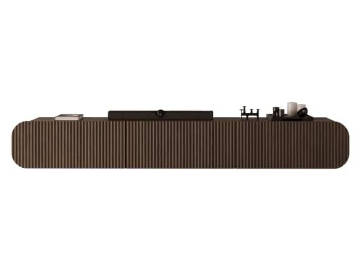 Mirjan24 TV-Schrank Takir mit gerillten Fronten (Eiche Dunin) Wandhängendes TV-Lowboard mit Push-to-open-System, Gasdruckfeder und 3 geräumigen Innenfächern, B/H/T: 239/34/36 cm