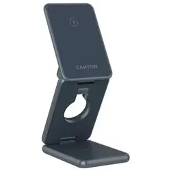 Canyon Wireless charger Foldable wireless charger OnCharge 309 15W 3in1 Metal (15 W), Wireless Charger, Transparent, Grau