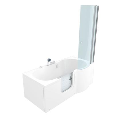 AcquaVapore Seniorendusche und Wanne mit Whirlpool S12D-EH-AIR-L Dusche 170x85cm