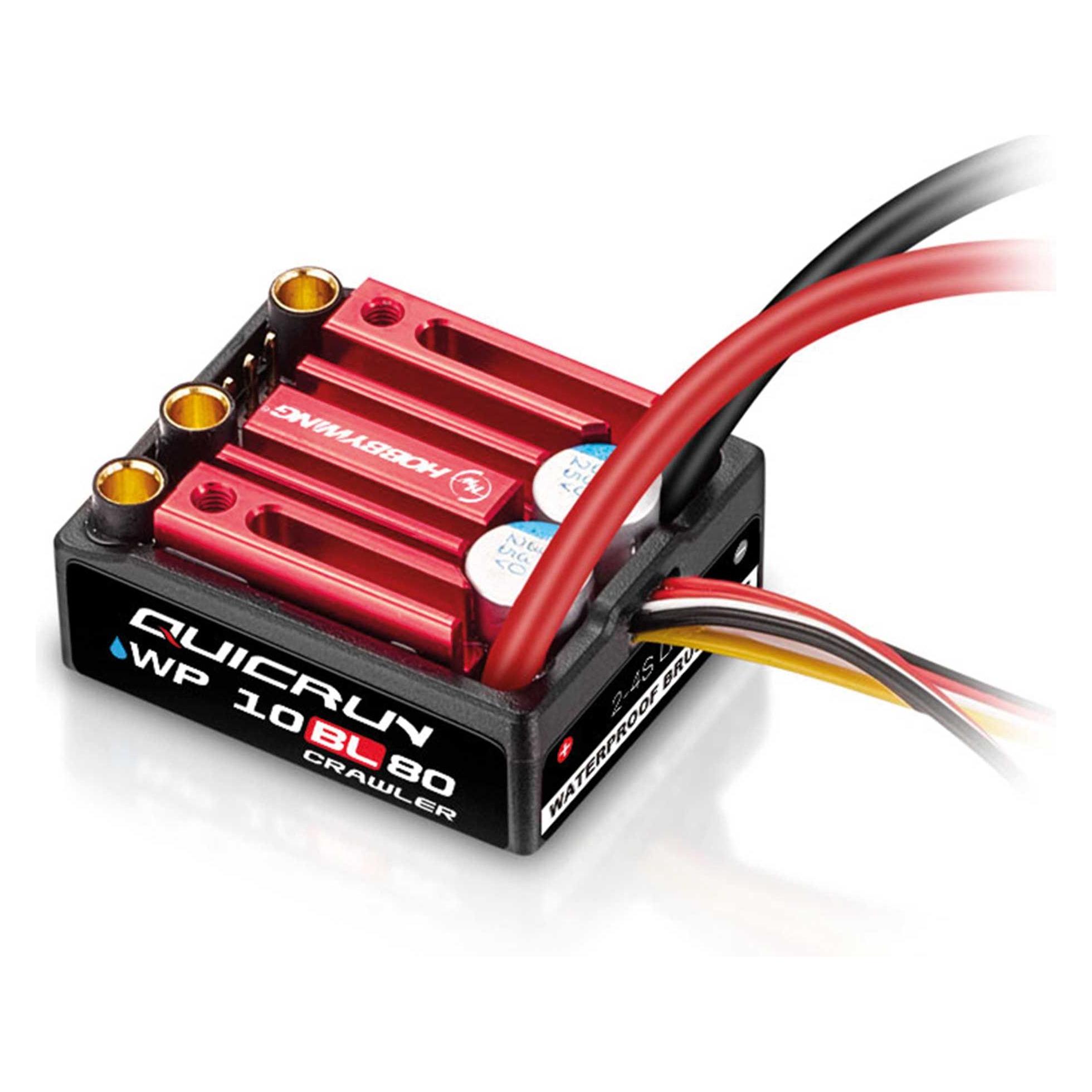 Hobbywing QuicRun WP10BL80-G2 Crawler Brushed Regler 80A, BEC 5A (HW30108002)