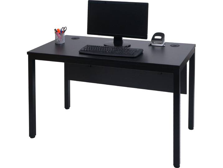 Schreibtisch HWC-E94, Bürotisch Computertisch 120x60cm schwarz