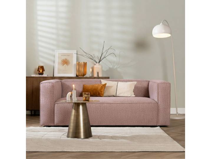 Bronx71 Chenille Sofa Memphis 2,5-Sitzer rosa
