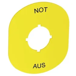 ABB Stotz S&J Schild Not-Aus MA6-1102