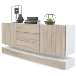 SIDEBOARD City Fronten in Eiche sägerau