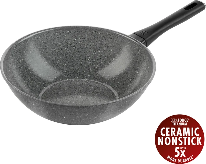 Zwilling - Terreno Plus Ceramic Wok - Gray - 28 cm
