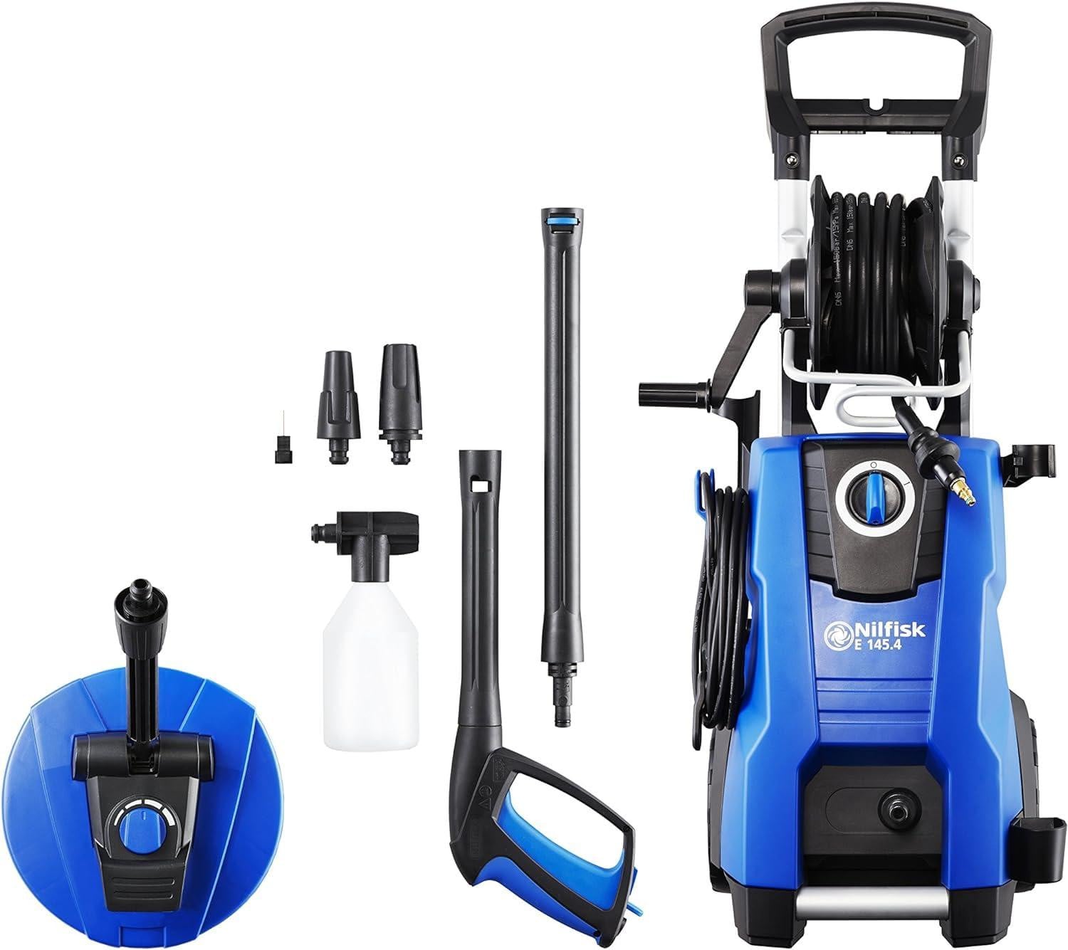 Nilfisk E 145.4 Compact Elektrische Stofzuiger Zwart Blauw Aluminium 500 liter per uur