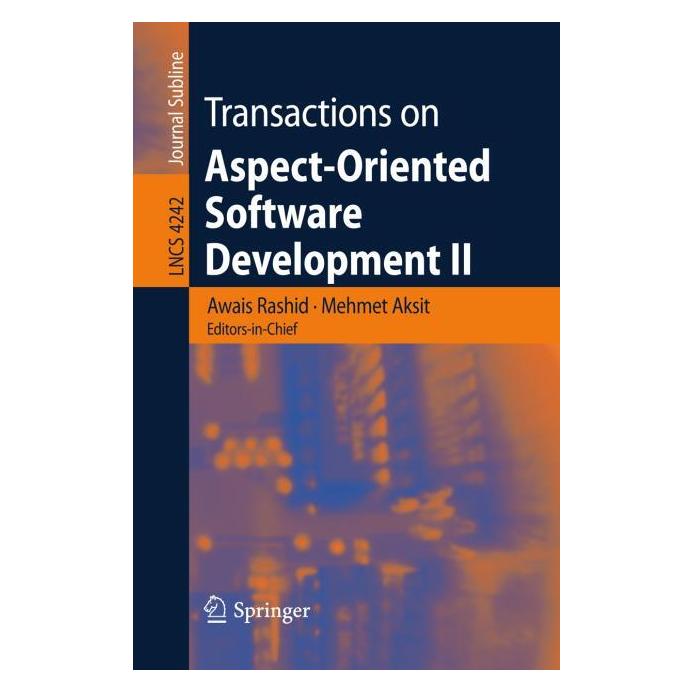 Springer Transactions on Aspect-Oriented Softwar (Englisch, Aksit, Awais Rashid) (63512606)