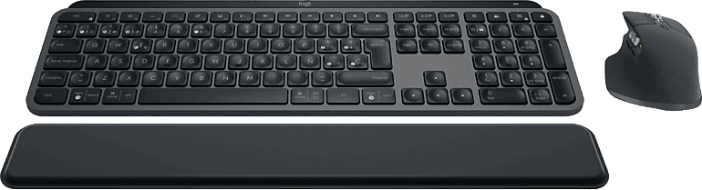 Pack Teclado + Ratón - Logitech Combo MX KEYS S, Inalámbrico, Bluetooth, Multidispositivo/sistema, Teclas programables, 8000ppp, Windows-Mac, Negro
