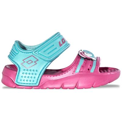 Sandale LOTTO, Mädchen, Gr. 34, pink, aqua, Synthetik, mehrfarbig, Schuhe Sandale, - ideal für Spielplatz, Strand & Wasser