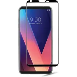 Screenguard LG V30 Full Screen Panzerglas Schutzfolie 2.5D 9H (LG V30), Smartphone Schutzfolie, Schwarz