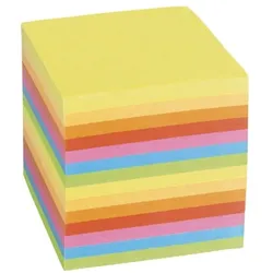 König & Ebhardt Ersatzblätter für K&E Zettelbox mehrfarbig, 9x9 cm