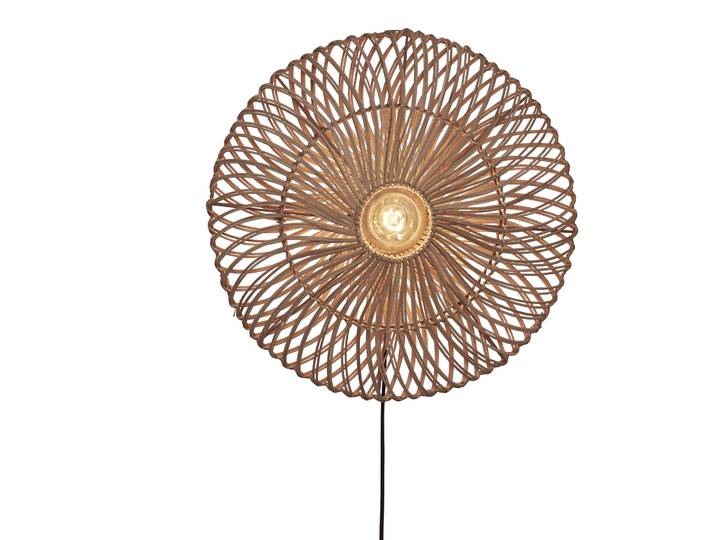 GOOD&MOJO Wandlamp Zanzibar Rotan, 55cm - Naturel