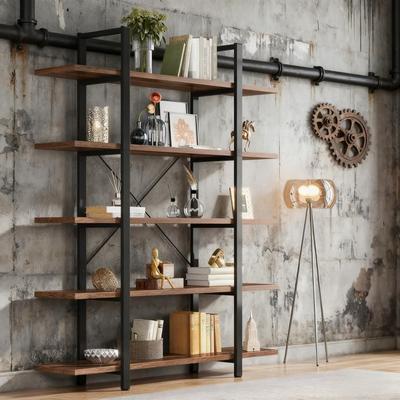 5-Tier Bookshelf 72 H x 12 W x 47L Inches