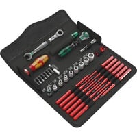 Kraftform Kompakt W Imperial 1, zöllig, Werkzeug-Set schwarz, inkl. Zyklop Speed-Knarre mit schwenkbarem Kopf, 1/4"