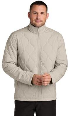 Mercer+Mettle MM7202 Quilted Liner Jacket in Almond size XS   Polyester