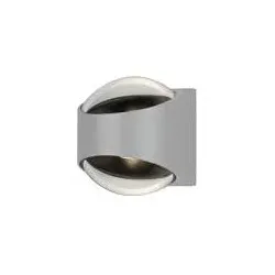 Bitonto LED Kristall-Linsen-Wandleuchte ab/auf weiss 2x5,5W