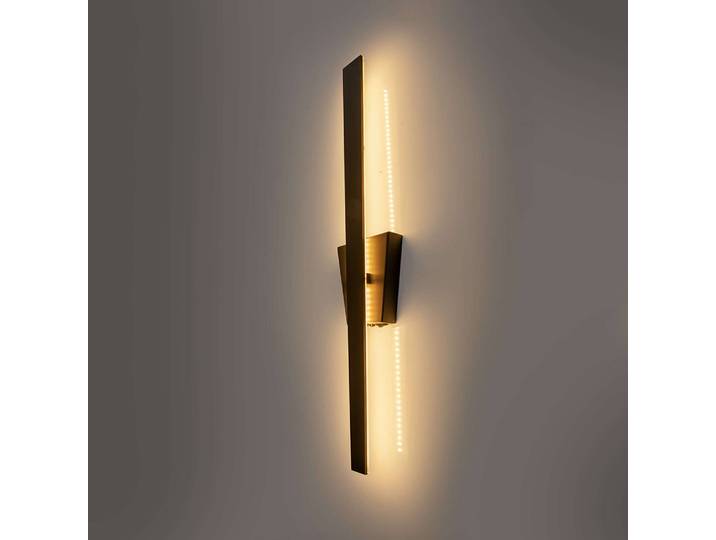 Applique murale Trevor 4 x 62 x 10cm Noir/Noir Aluminium verni Plexiglas LED non-remplaçables Module LED