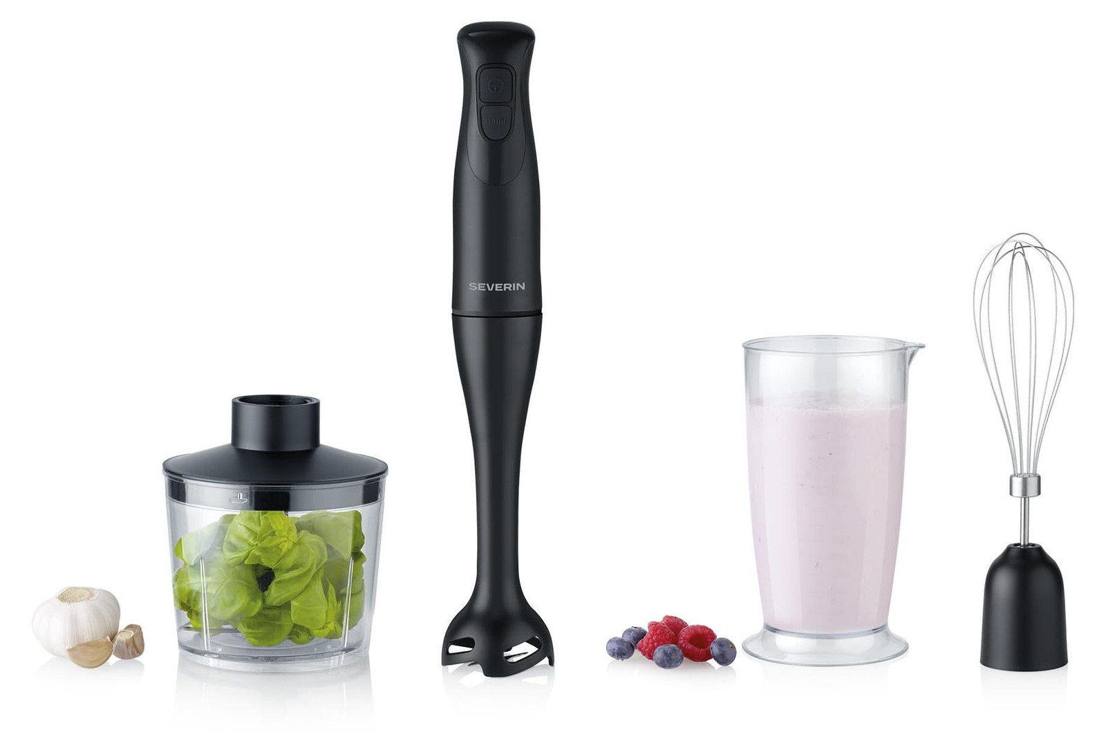 Severin SM 3762 Dompelmixer, 350 Watt, 0,7 liter, Zwart