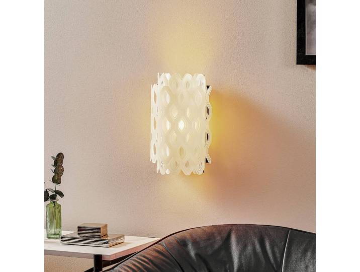 Slamp Designer Wandleuchte Charlotte, dimmbar, weiß / opal, für Wohn- / Esszimmer, Kunststoff, Design