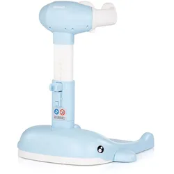 Chipolino Babybadeständer, Duschhilfe Wal faltbar höhenverstellbar Duschhalter blau