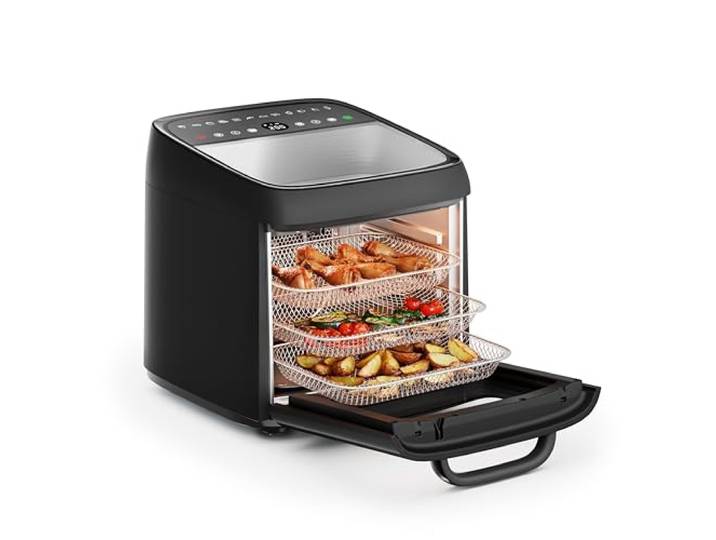 Princess Heißluftfritteuse Backofen Vision, 12,6 L Kapazität, 1800 W Leistung, Multifunktionales Garen, Digitales Bedienfeld, Leicht zu Reinigen, 182494