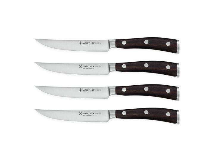 Wusthof - Ikon Steakmessenset 4-delig - Houten handvat
