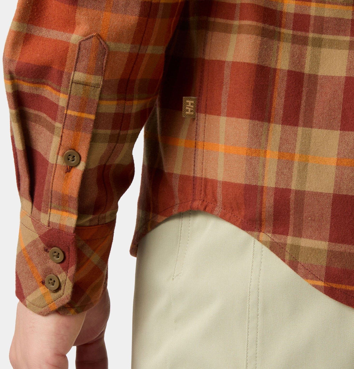 Helly Hansen Men's Classic Check Long Sleeve Shirt - Yellow/Green - S