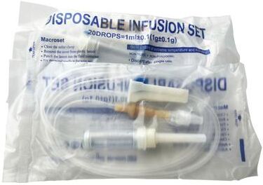Inspire Select Veterinary Disposable Infusion Set Animal IV Drip Extension Tube With Screw Lock Connector 25 Pcs