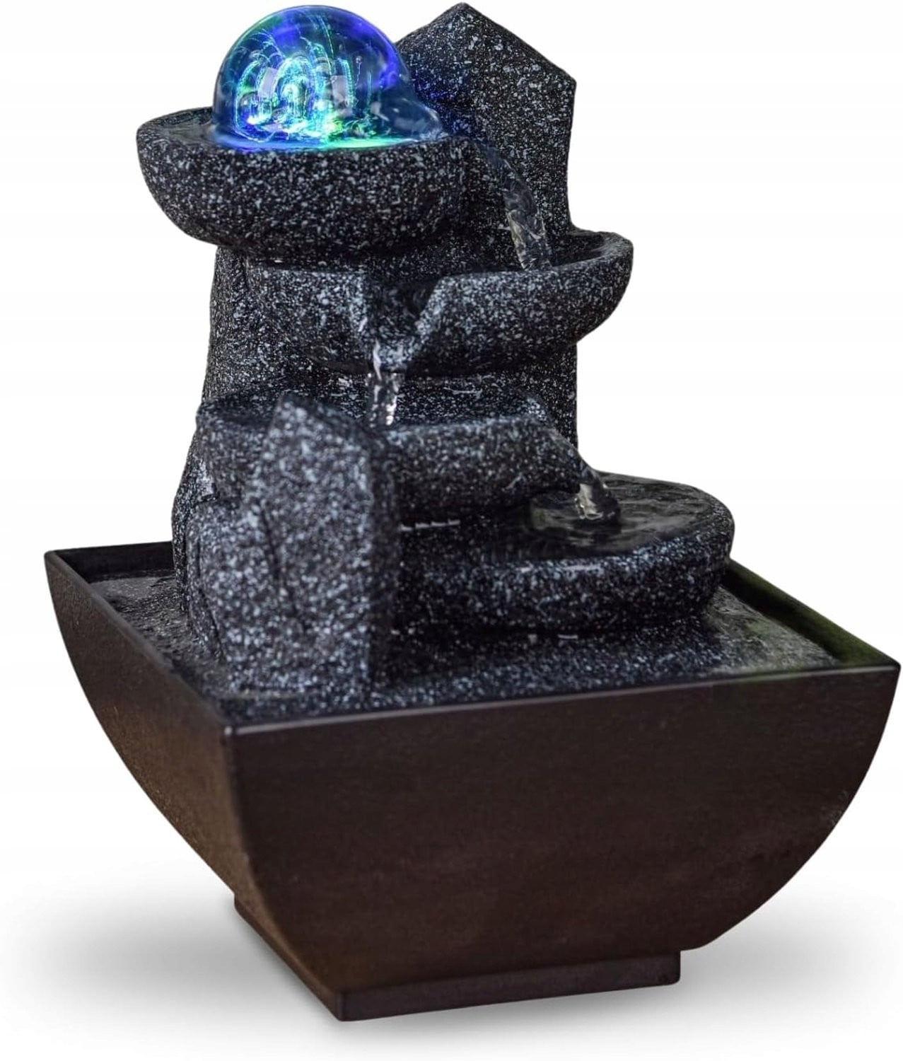 Zen Fontein Binnen met LED Waterval - Decoratie voor Ontspanning