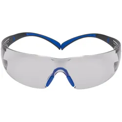 3M SecureFit 400 Schutzbrille, blau/graue Bügel, Scotchgard Anti-Fog-/Antikratz-Beschichtung (K&N), graue Scheibe für innen/außen, SF407SGAF-BLU-EU