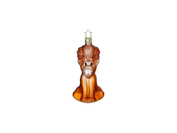 Weihnachtsbaumkugel INGE-GLAS Elch , braun, Weihnachtsbaumkugeln, Weihnachtsbaumkugel