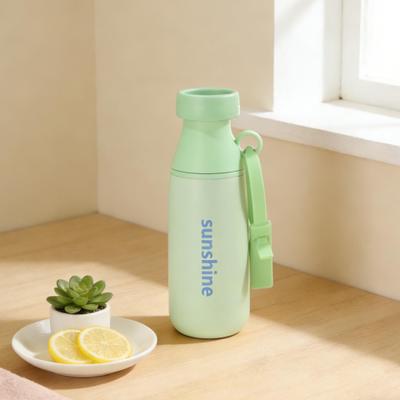 Uplifted Trends Large Capacity Stainless Steel Insulated Cup With Straw Multi Functional Gift Milk Bottle & Water Cup green Grass