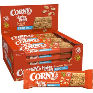 Corny Müsliriegel Haferkraft Zero Peanut Butter, je 50 g, 12 Riegel