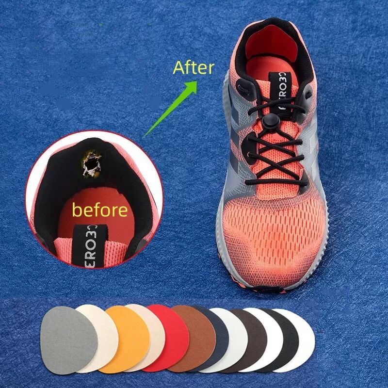 INF Selbstklebende Schuhreparaturflicken, 8er-Pack Weiß