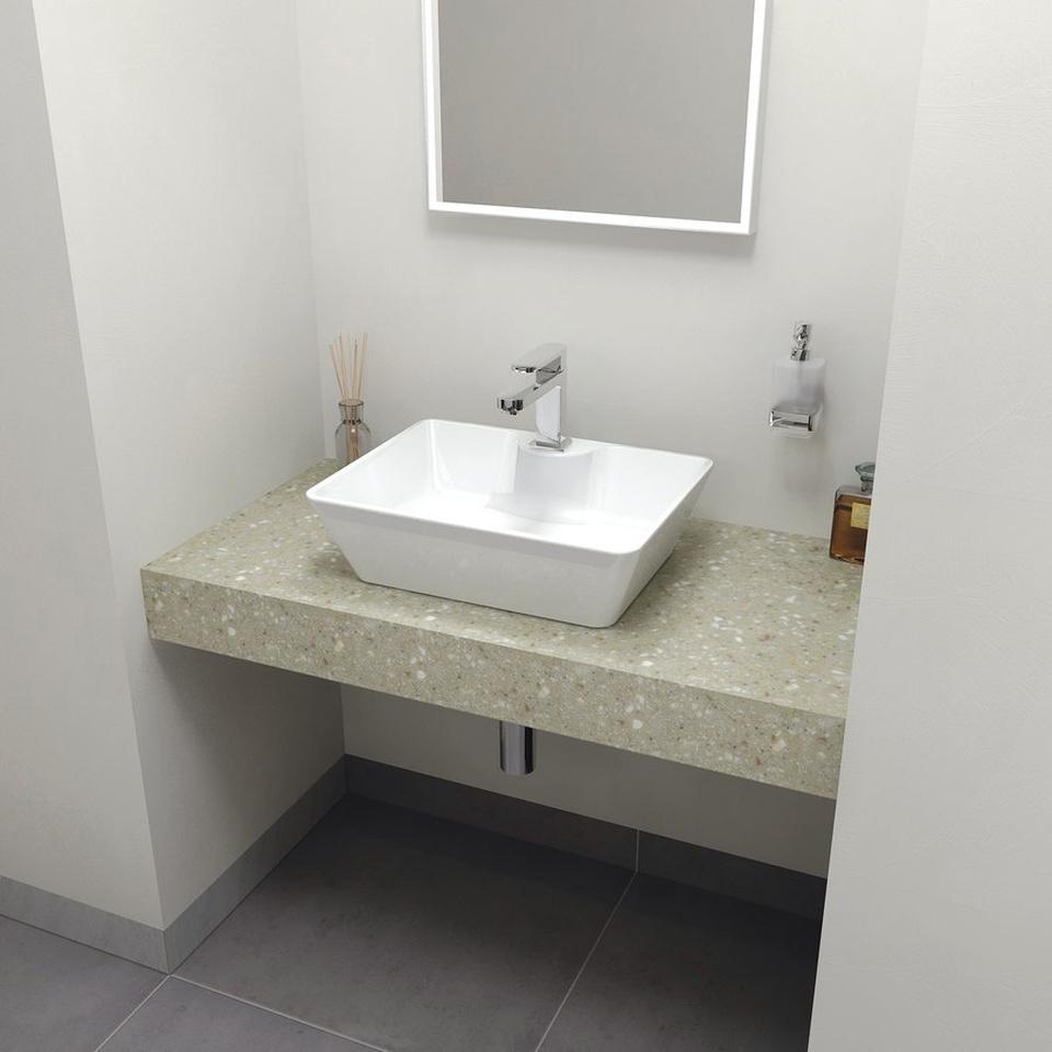 Sapho TAILOR Rockstone- Platte 110x50 cm, Kantenausführungen F