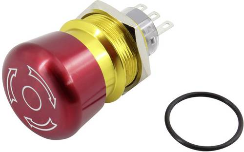 TRU COMPONENTS TC-GQ22-A-11TSB203 Not-Aus-Schalter 250V 5A 1 Schließer, 1 Öffner IP65 1St.