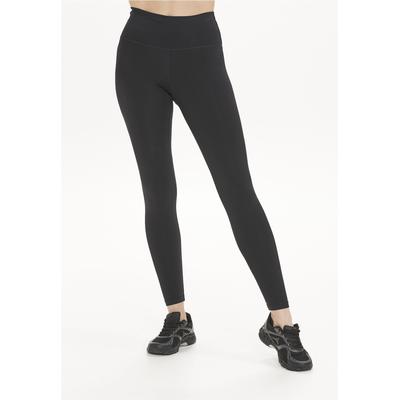 Trainingstights ENDURANCE "Franza", Damen, Gr. 40, EURO-Größen, schwarz, 72% Nylon, 28% Elasthan, unifarben, Hosen, mit leichter Kompression