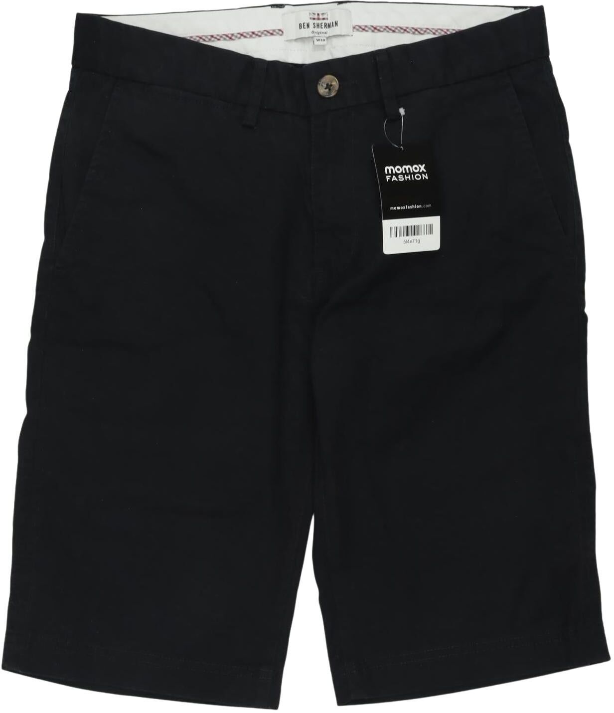 Ben Sherman Herren Shorts, Schwarz, Gr. W30, Elasthan / Baumwolle - Second Hand
