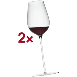 Rona Weinglas Wobbling Bordeaux 36 Sensual 670 ml ungeeicht 2 Stück rot, 29.5 cm