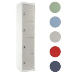 Schließfach Boston T163, Schließfachschrank Wertfachschrank Spind, Metall 180x38x45cm ~ grau