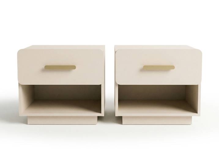 Lot de 2 chevets Lorenz Sable - Basika