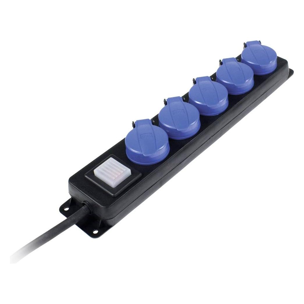 As - Schwabe Verteilersteckdose mit Schalter (5x, CEE 7/3, 1.50 m) (38631)