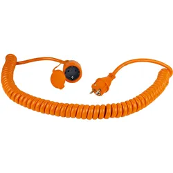 As - Schwabe, Verlängerungskabel, Baustelle Spiralverlängerung (5 m, CEE 7/3)