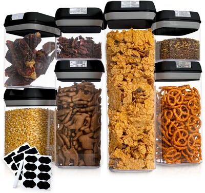 Cheer Collection 7-piece Stackable Airtight Food Storage Container Set