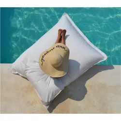 chillisy Pool Sitzsack Mallorca Junior 130 x 100 cm,Farbe: Weiß