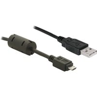 USB 2.0 Kabel, USB-A Stecker > Micro-USB Stecker schwarz, 1 Meter