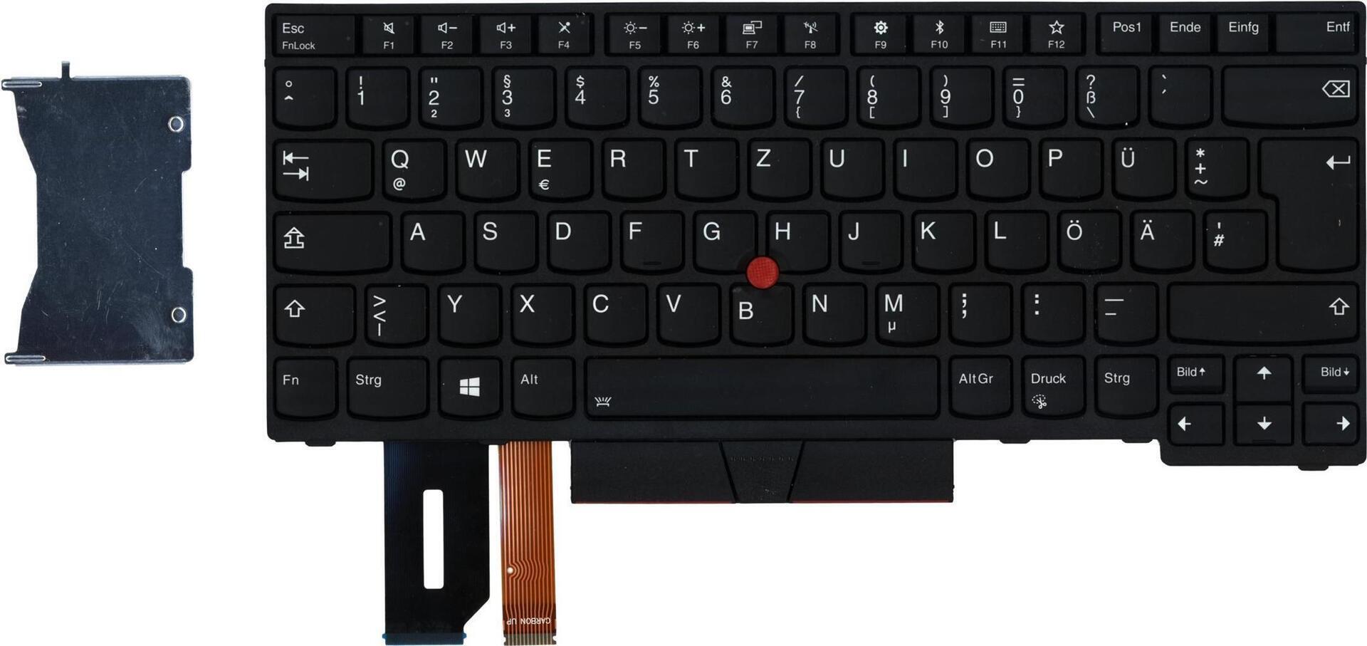 Lenovo 01YP372, Tastatur, Deutsch, Tastatur mit Hintergrundbeleuchtung, Lenovo, ThinkPad T480s
