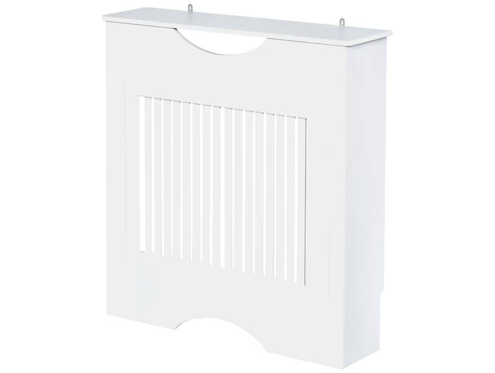 Homcom Couvercle de radiateur 78X19X82 cm MDF avec étagère anti-basculement moderne pour salon