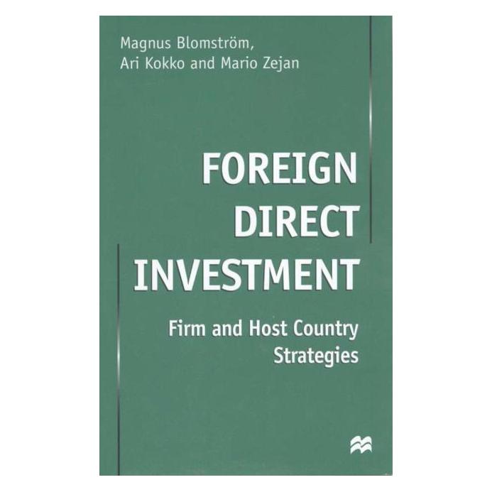Palgrave Macmillan Uk Blomstrom:Foreign Direct Investment (Englisch, Hardcover, Ari Kokko, Magnus Blomstrom, Mario Zejan) (63046145)